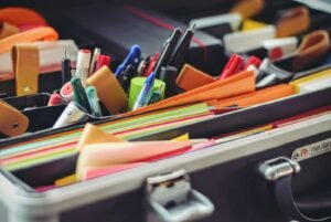 Best drawer dividers organizing pens and office supplies into sections